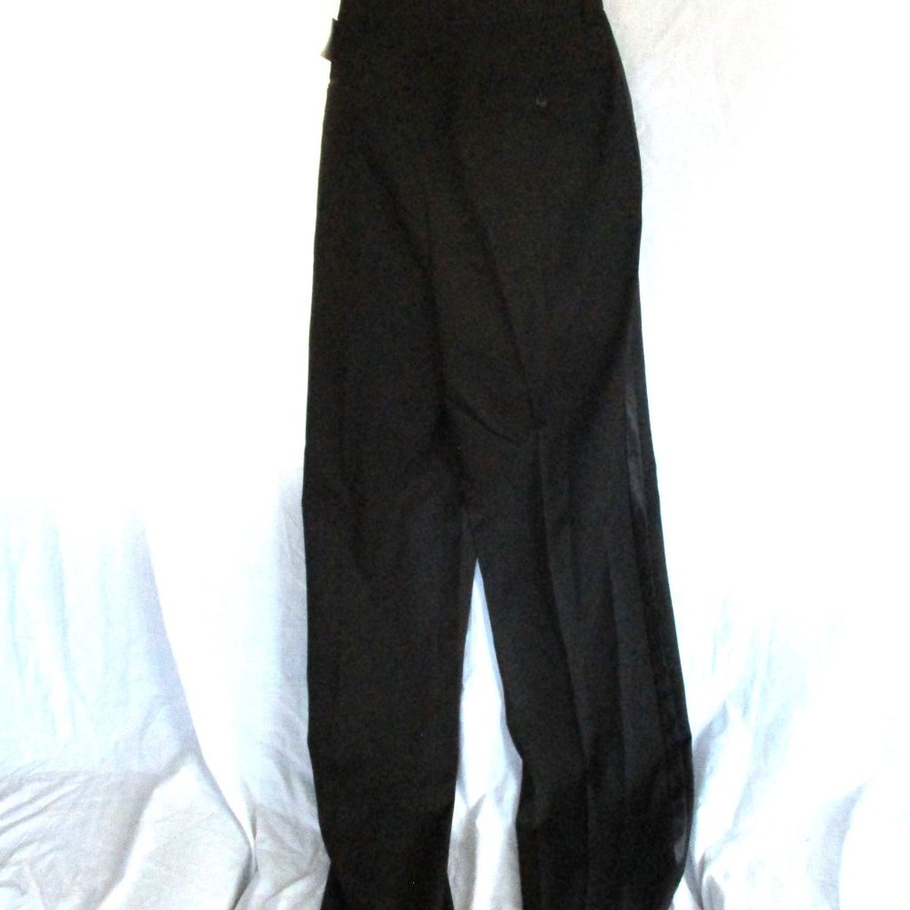 NEW  RR ORSINI Tuxedo Sport Jacket Suit Blazer Pant 40R BLACK Formal Wedding - Picture 5 of 8
